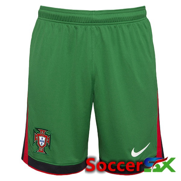 Portugal Home Soccer Shorts Green 2024/2025