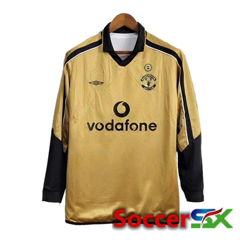 Manchester United Retro Third Soccer Jersey Long Sleeve 2001/2002