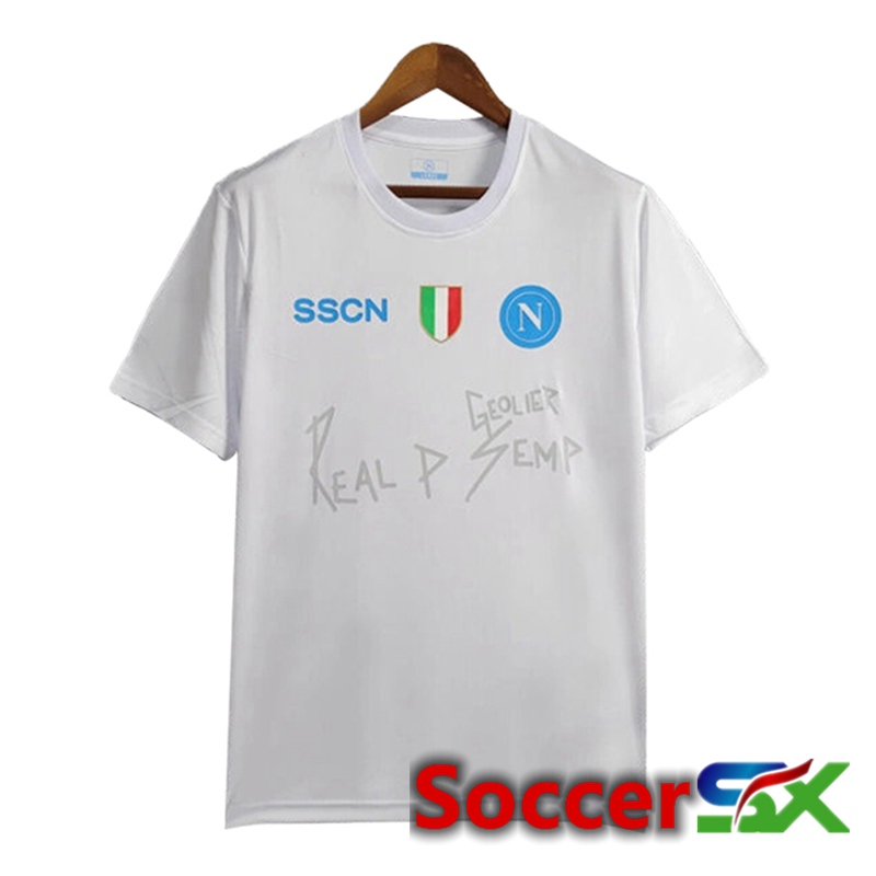 SSC Napoli Soccer Jersey White 2024/2025