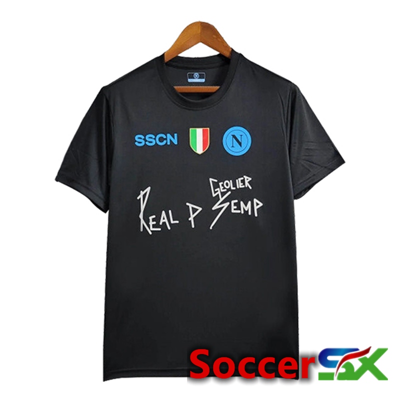 SSC Napoli Soccer Jersey Black 2024/2025