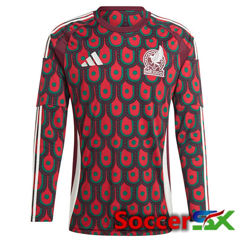 Mexico Long sleeve Home Soccer Jersey 2024/2025