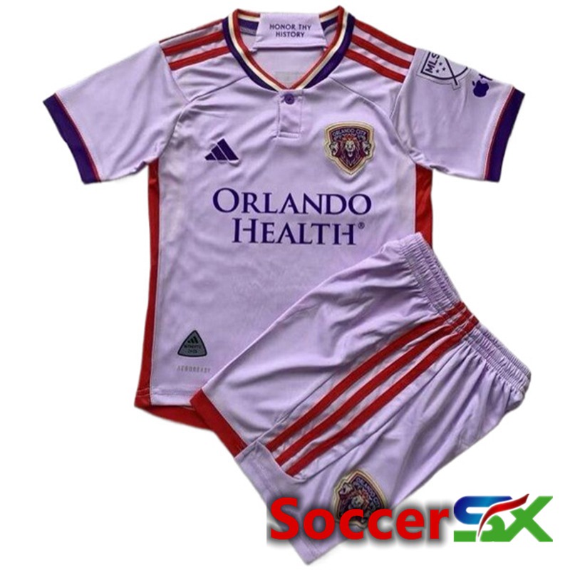 Orlando City SC Kids Away Soccer Jersey 2024/2025