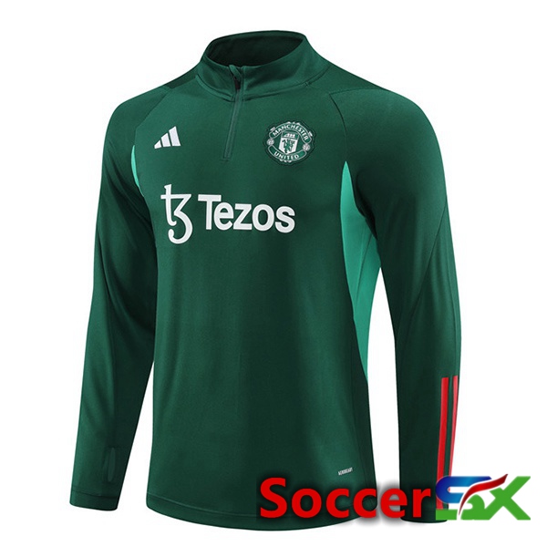 Manchester United Training Sweatshirt Green 2024/2025