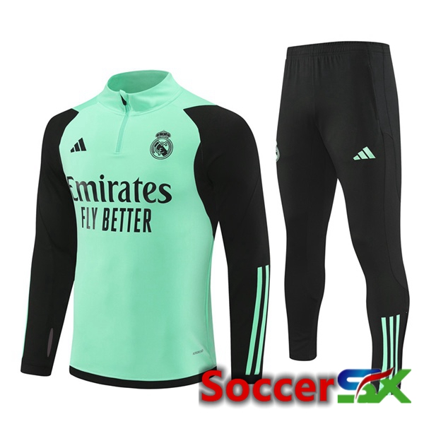 Real Madrid kit Training Tracksuit Green 2024/2025