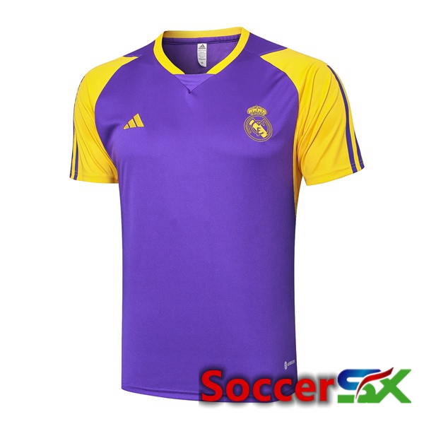 Real Madrid Training T Shirt Purple 2024/2025