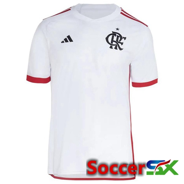 Flamengo Away Soccer Jersey White 2024/2025