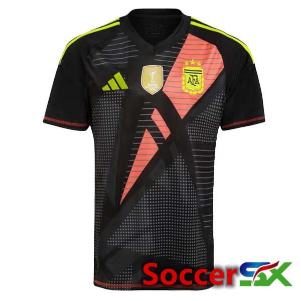 Argentine Goalkeeper Soccer Jersey Black 2024/2025