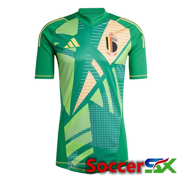 Belgium Goalkeeper Soccer Jersey Green 2024/2025