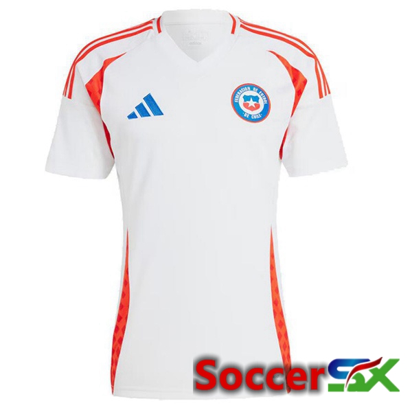Chili Away Soccer Jersey White 2024/2025