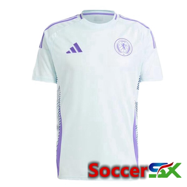 Scotland Away Soccer Jersey Blue 2024/2025
