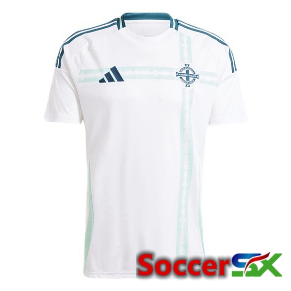 North Ireland Away Soccer Jersey White 2024/2025