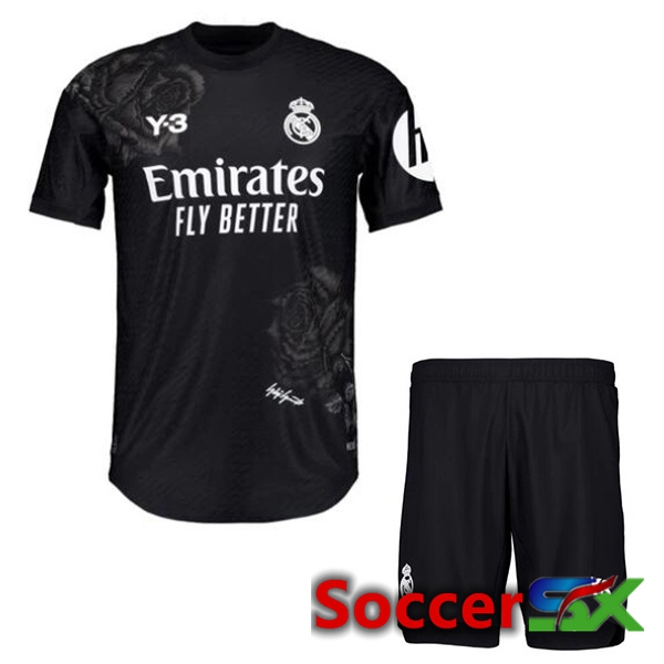 Real Madrid Kids Goalkeeper Soccer Jersey Black 2023/2024