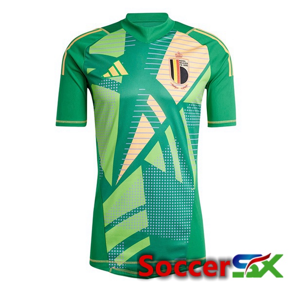 Belgium Goalkeeper Soccer Jersey Green UEFA Euro 2024