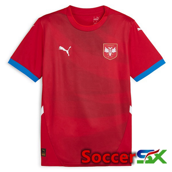 Serbia Home Soccer Jersey Red 2024/2025