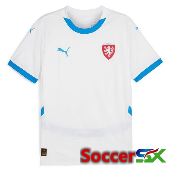 Czechia Away Soccer Jersey White 2024/2025