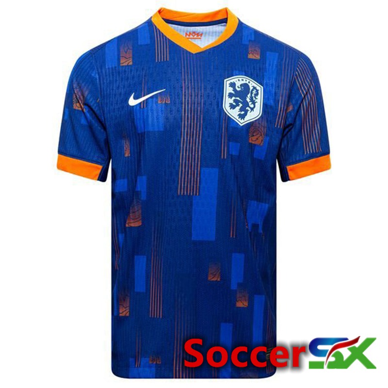 Netherlands Away Soccer Jersey UEFA Euro 2024