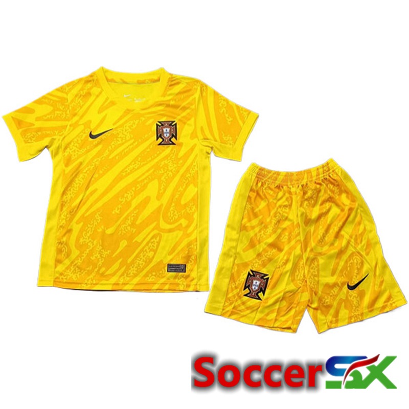 Portugal Kids Goalkeeper Soccer Jersey 2024/2025