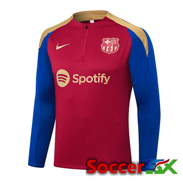FC Barcelona Training Sweatshirt Blue Red 2024/2025