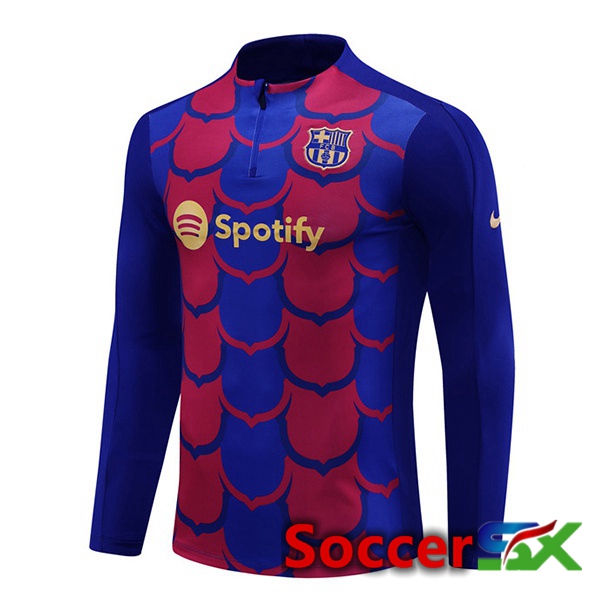 FC Barcelona Training Sweatshirt Blue Red 2024/2025