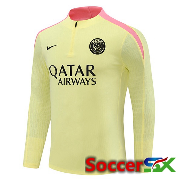 Paris PSG Training Sweatshirt Yellow 2024/2025