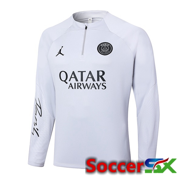 JORDAN Paris PSG Training Sweatshirt White 2024/2025