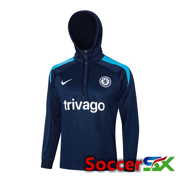 FC Chelsea Training Sweatshirt Hoodie Blue Royal 2024/2025