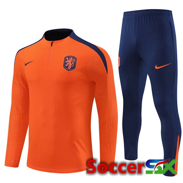 Netherlands kit Training Tracksuit Orange 2024/2025