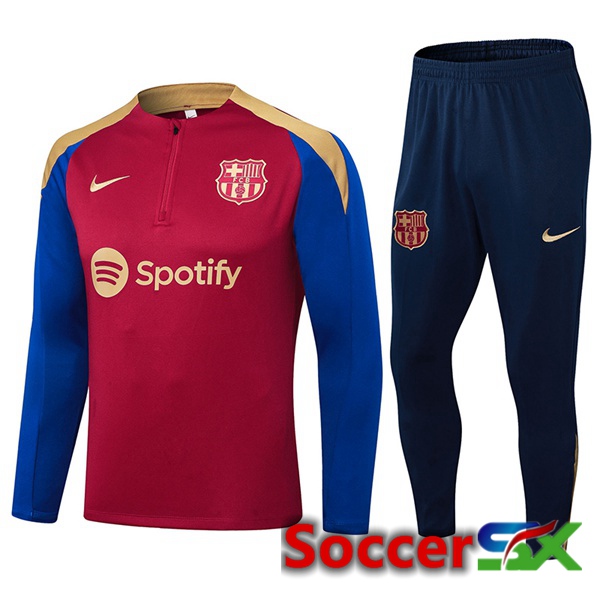 FC Barcelona kit Training Tracksuit Blue Red 2024/2025