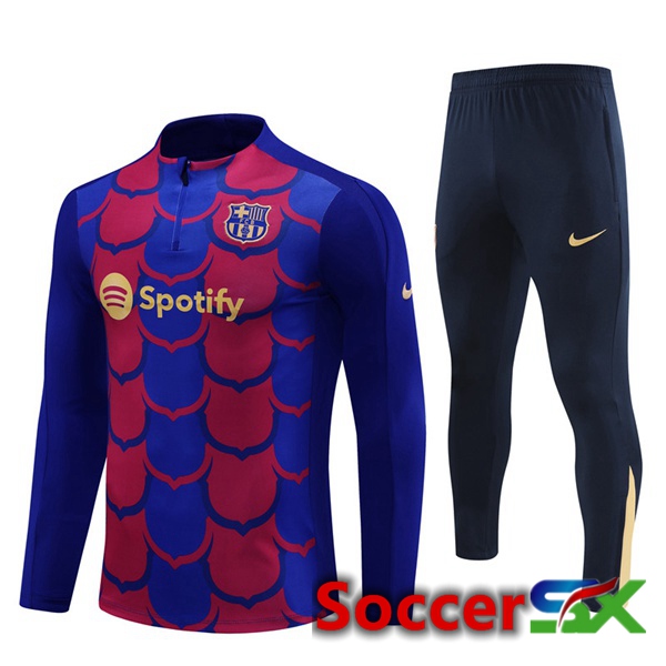FC Barcelona kit Training Tracksuit Blue Red 2024/2025