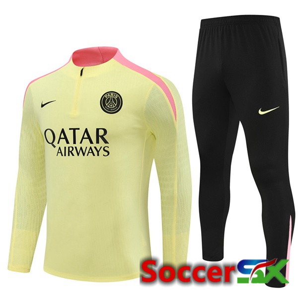 Paris PSG kit Training Tracksuit Yellow 2024/2025