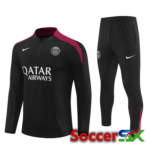 Paris PSG kit Training Tracksuit Black 2024/2025