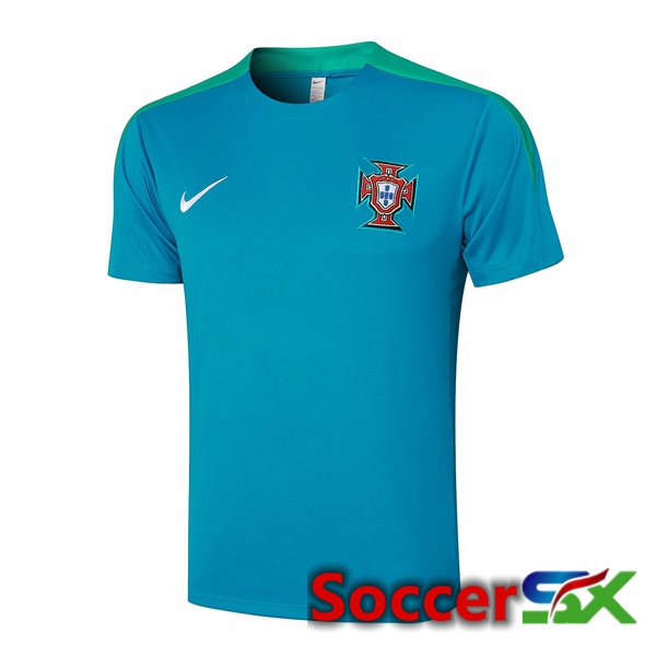 Portugal Training T Shirt Blue 2024/2025