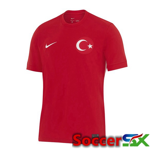 Türkiye Away Soccer Jersey Red 2024/2025