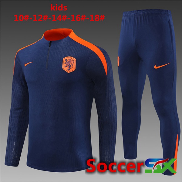 Netherlands Kids kit Training Tracksuit Blue Royal 2024/2025