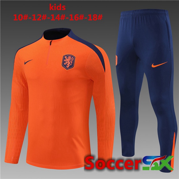 Netherlands Kids kit Training Tracksuit Orange 2024/2025