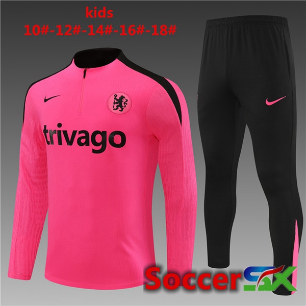 FC Chelsea Kids kit Training Tracksuit Pink 2024/2025