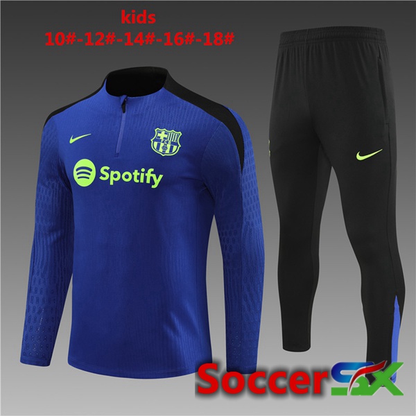 FC Barcelona Kids kit Training Tracksuit Blue 2024/2025