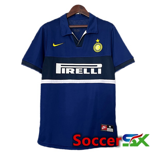Inter Milan Retro Third Soccer Jersey Blue 1998-1999