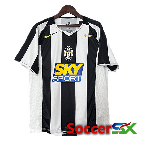 Juventus Retro Home Soccer Jersey White Black 2004-2005