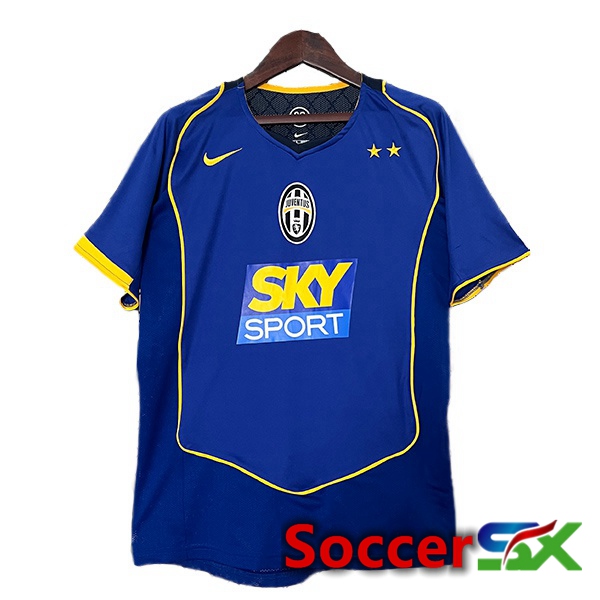 Juventus Retro Away Soccer Jersey Blue 2004-2005