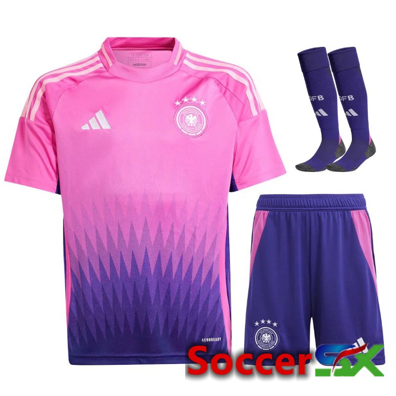 Germany Away Soccer Jersey (Shorts + Socks) Kit UEFA Euro 2024