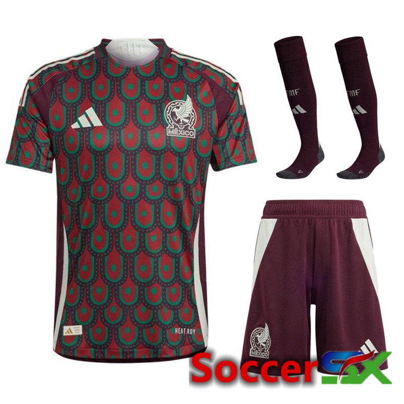 Mexico Home Soccer Jersey (Shorts + Socks) Kit 2024/2025
