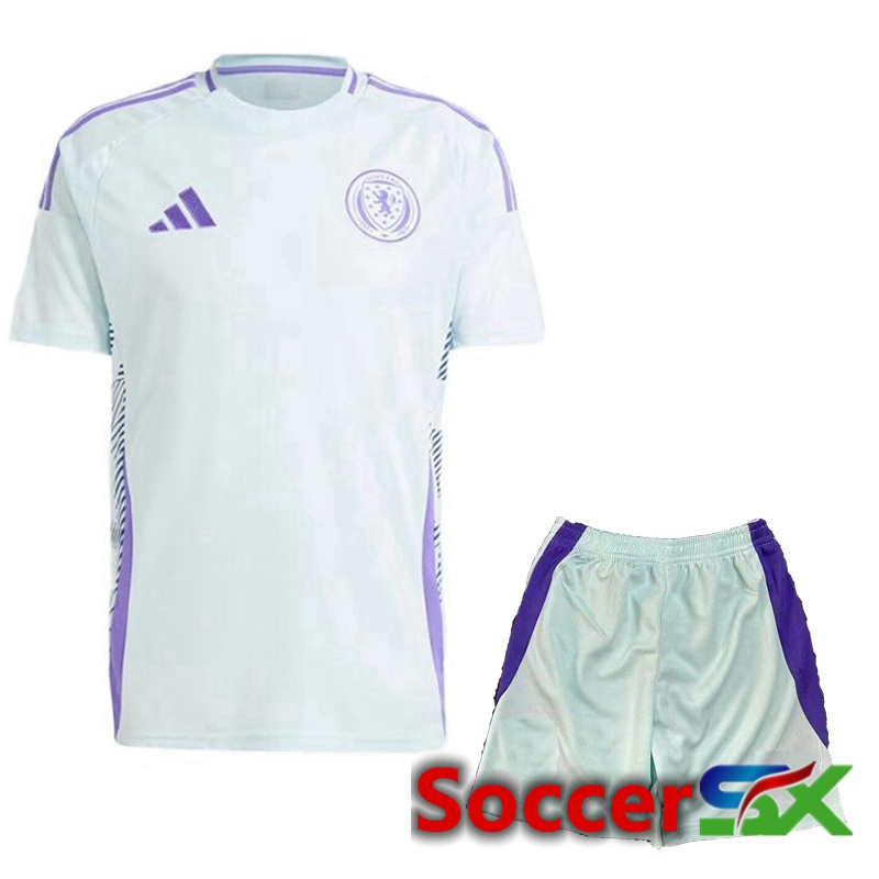 Scotland Away Soccer Jersey + Shorts Kit 2024/2025