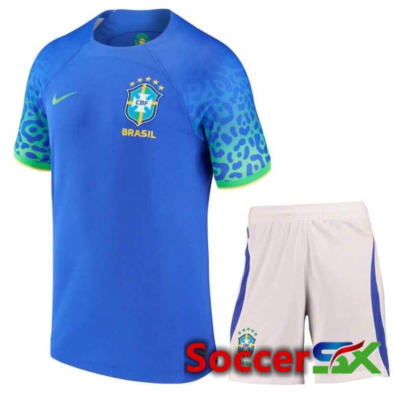 Brazil Away Soccer Jersey + Shorts Kit 2024/2025