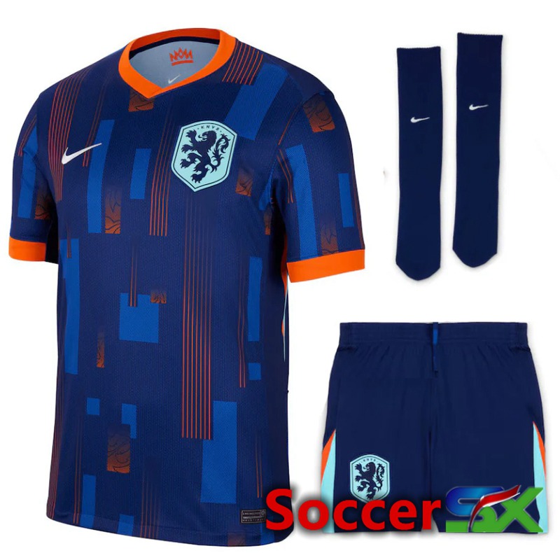 Netherlands Home Soccer Jersey (Shorts + Socks) Kit UEFA Euro 2024