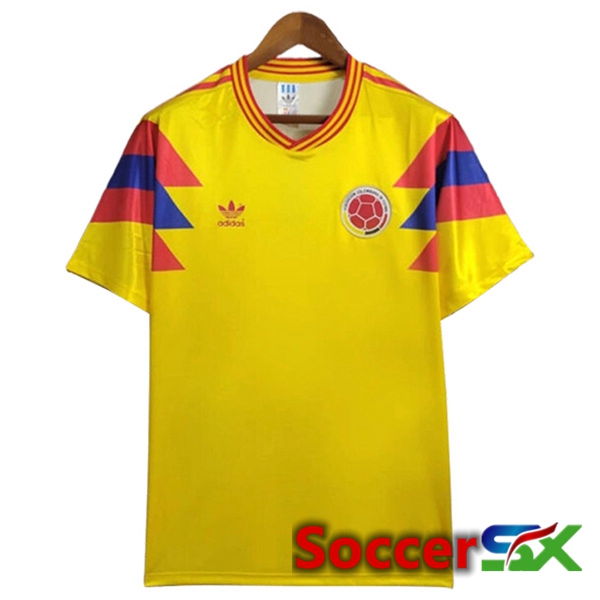 Colombia Retro Soccer Jersey Colombia 1990