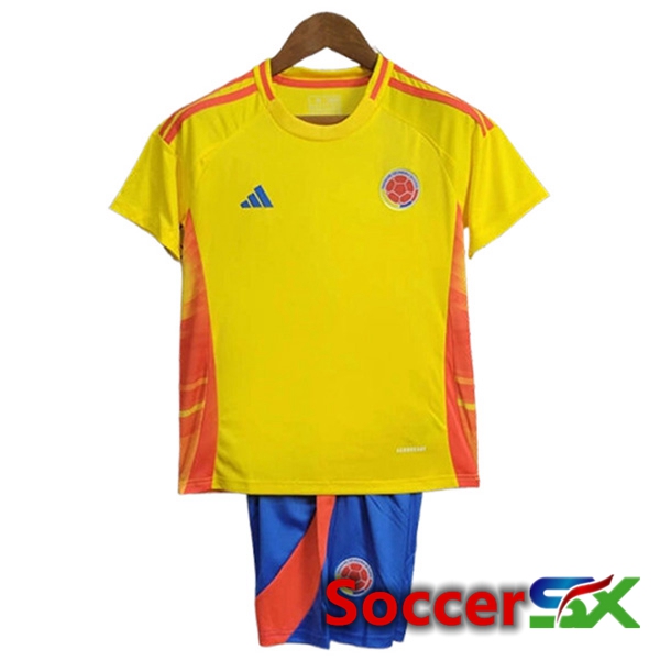 New Colombia Kids Home Soccer Jersey 2024/2025