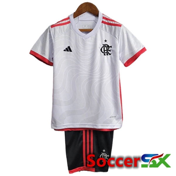 Flamengo Kids Away Soccer Jersey 2024/2025