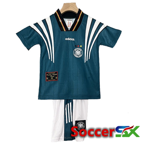 Germany Retro Kids Away Soccer Jersey 1996