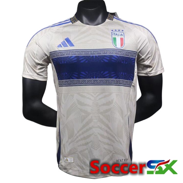 Italy Soccer Jersey Versace Version White 2024/2025